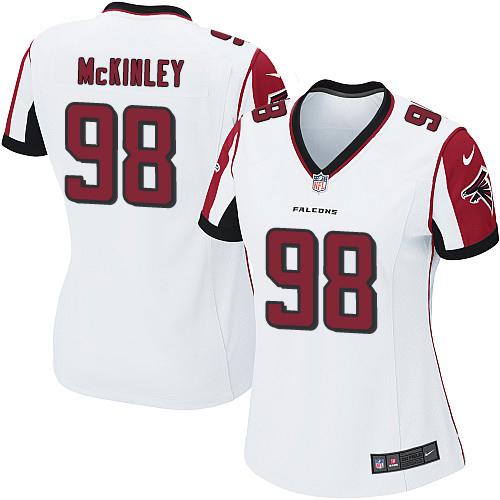 Nike Falcons #98 Takkarist McKinley White Women's Stitched NFL Elite Jersey